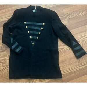 Vtg Toula Sweater Front Buttons